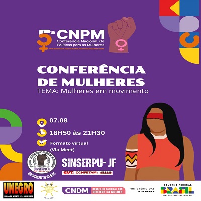 Conferencia livre mulheres site e banner